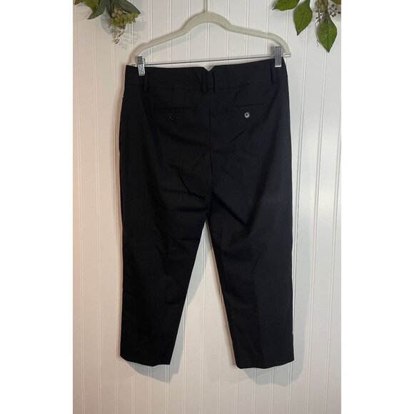 Express Women's Size 8 Black Mid Rise Pants Pockets Polyester/Viscose Blend - Picture 2 of 12